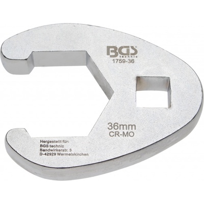 BGS technic Plochý otevřený klíč 12,5 mm 1/2" 36 mm BGS 1759-36