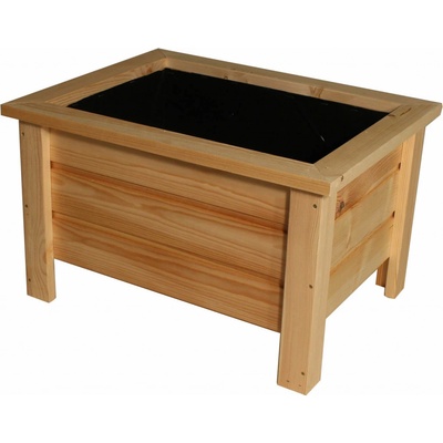 Krušnohorský nábytek Dřevěný květináč 3KV2 Maceta 58 x 45 x 37 cm borovice/smrk přírodní bez nátěru