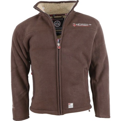 GEOGRAPHICAL Norway mikina UBOLT s kožíškem hnědá
