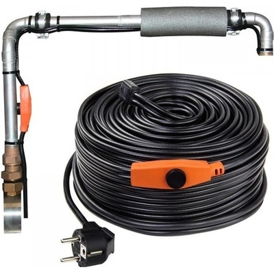 DEMA Vykurovací kábel na ochranu proti mrazom s termostatom 37 m