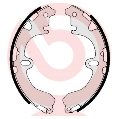 BREMBO Sada brzdových čeľustí S83503