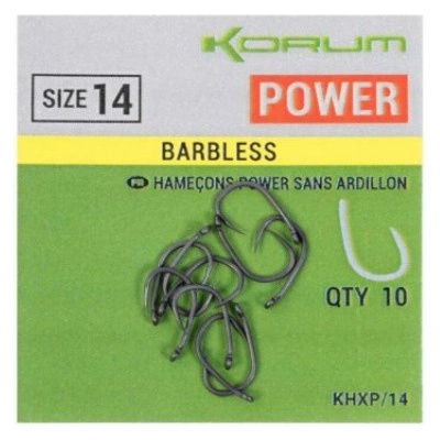 Korum Xpert Power Hooks Barbless vel.6 10 ks