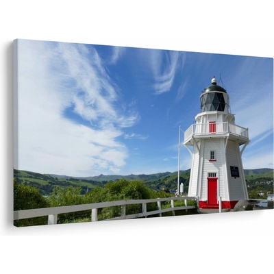 Obraz majáku Akaroa, Nový Zéland, jednodílný 120x80 cm