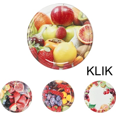Kovové zaváracie viečko klik BerriesMix3 63 mm