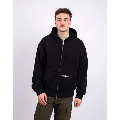 Carhartt WIP Hooded WIP Label Sweat Jacket Black