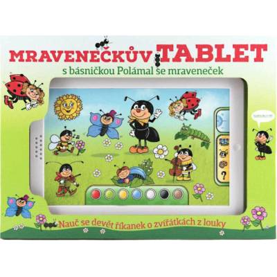 Teddies Mravenečkův tablet plast 30x20x2 cm na baterie se zvukem