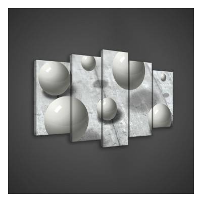 Obraz na plátne viacdielny - OB3561 - 3D gule 100cm x 60cm - S17