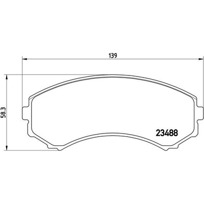 BREMBO Sada brzdových platničiek kotúčovej brzdy P54029