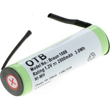 VHBW Baterie pro Braun 1008 / 3008 / 5010 / 6510, 2500 mAh neoriginální