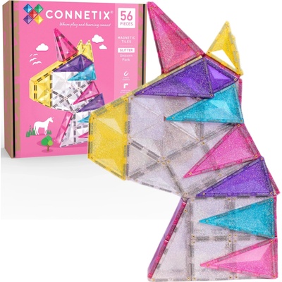 Connetix Jednorožec se třpytkami 56 ks