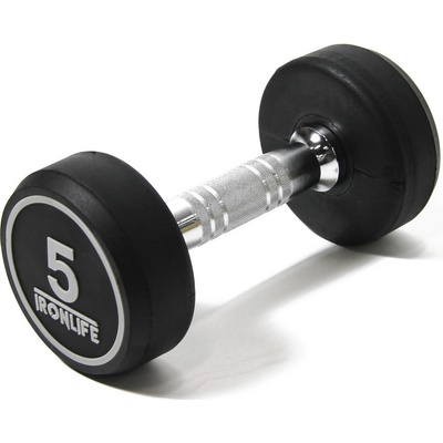 IRONLIFE Jednoruční činka pogumovaná 5 kg