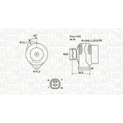 generátor MAGNETI MARELLI 063731721010