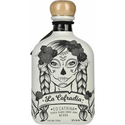 La Cofradía Black ed. Catrina 100% Blue Agave 50% 0,7 l (holá láhev)
