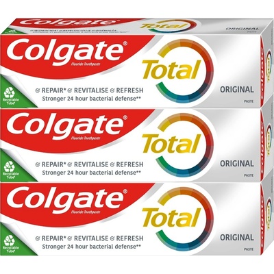 Colgate Total Original Active Prevention 3 x 75 ml – Hledejceny.cz