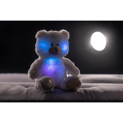 Teddies Snílek medvěd bílý plyš 40cm na baterie se světlem se zvukem v sáčku – Hledejceny.cz