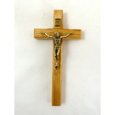 Kríž: drevený - svetlý, 14 cm - 603