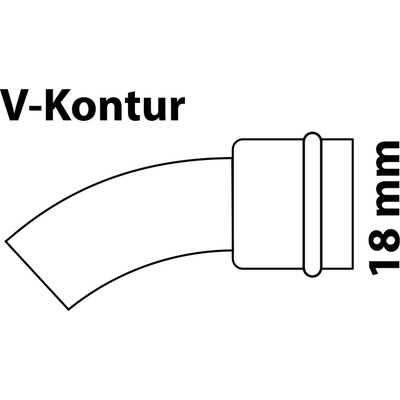 Kirchhoff CU koleno 45° 1 objímka polotovar 18 mm