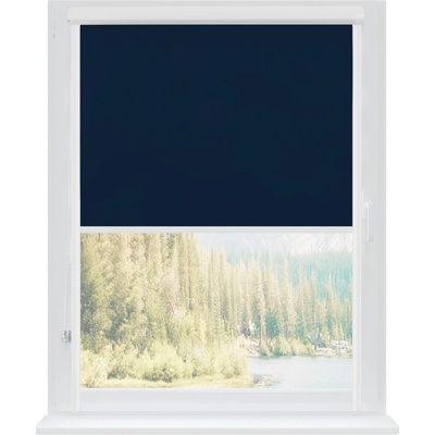 Dekodum Termoizolační roleta v bílé kazetě Navy Silver 118 x 200 cm