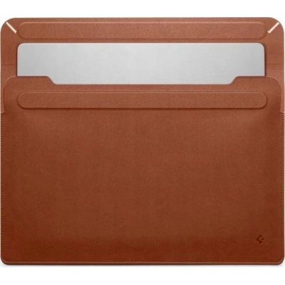 Spigen Valentinus obálka se stojánkem pro iPad do 13" / MacBook do 14" - hnědá AFA06422