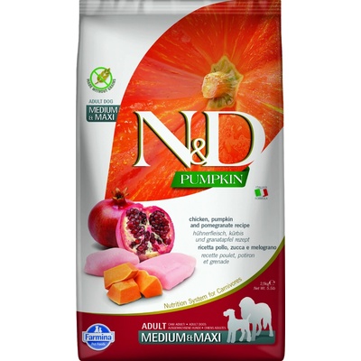N&D Grain Free Adult Medium & Maxi Pumpkin Chicken & Pomegranate 2,5 kg