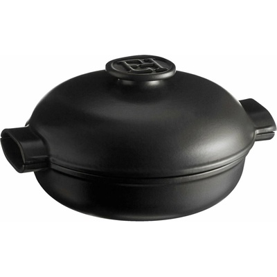 Emile Henry EH779563 Hrnec keramický Delight, 2,5 l, černý