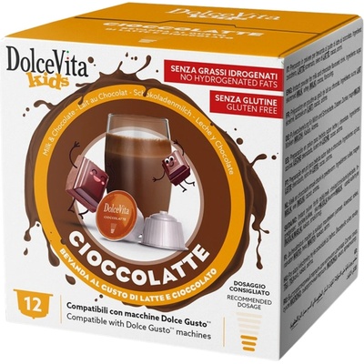 Dolce Vita Italfoods Mléčná Čokoláda do Dolce Gusto 12 kapslí