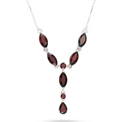 ALO Jewelery Náhrdeľník s granátom 2750438bGr