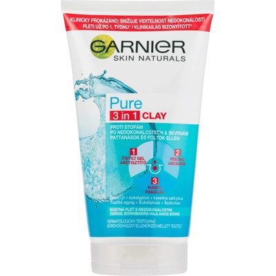 Garnier Pure 3v1 gel peeling a maska 150 ml