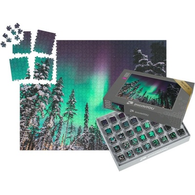 SMART SORTED® Aurora Borealis polární záře nad Norskem 1000 dílků