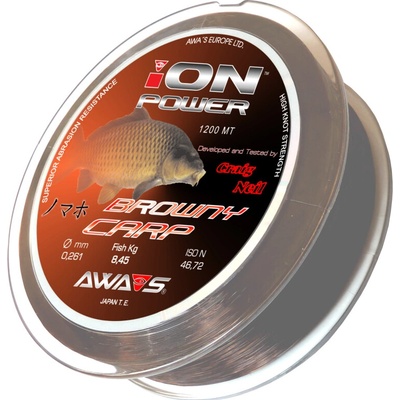 Awa-Shima Ion Power BROWNY CARP 1200 m 0,35 mm – Hledejceny.cz