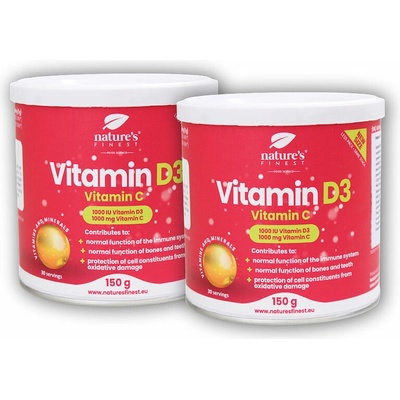 Nature´s Finest 2x Vitamin D3 + vitamin C 150 g