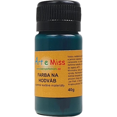 Artemiss Farba na hodváb 34 tmavo zelená 110 g