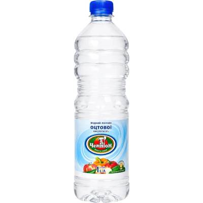 Čempion ocet z kyseliny octové a vody 9 % 1000 ml