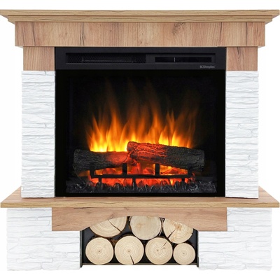Dimplex Elektrický krb volně stojící s funkcí topení 1400 W hnědý