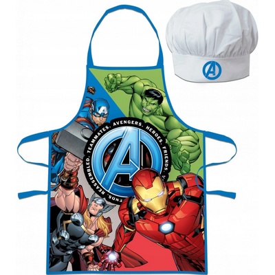 Euroswan Detská zástera s kuchárskou čiapkou Avengers II