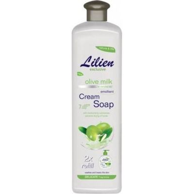 Lilien Olive Milk tekuté mydlo náhradná náplň 1 l