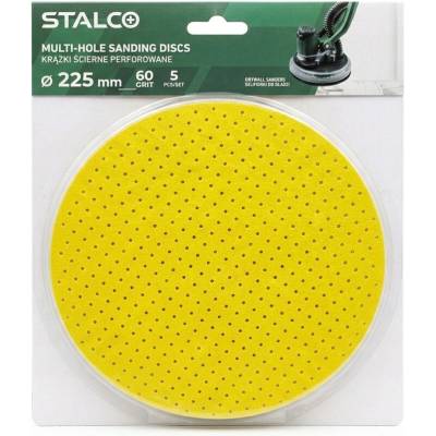 STALCO Brusný kotouč žlutý perforovaný 225mm zrnitost G60 (5 ks) S065136334