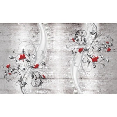 Preinterier FT5013 Fototapeta na stenu Strieborné ornamenty vlies 152cm x 104cm