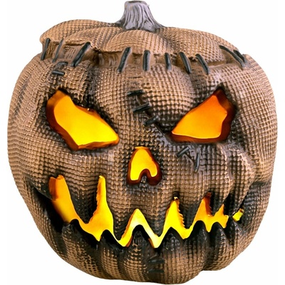 Halloween svítící dýně z pytloviny, 30 cm