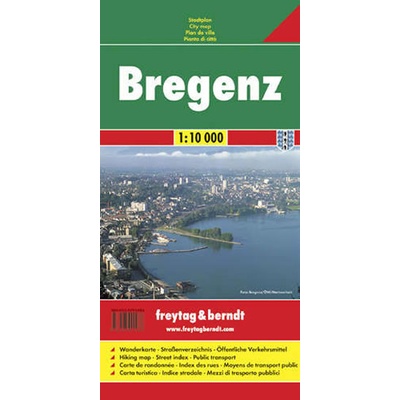 freytag & berndt - Plán města Bregenz 1:10 000 – Hledejceny.cz
