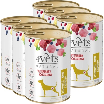 4Vets Dog Urinary Non-struvite 6 x 400 g