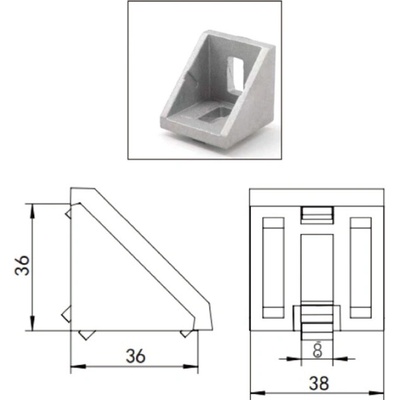 ALUPA Rohovník 38x36mm K40 – Hledejceny.cz