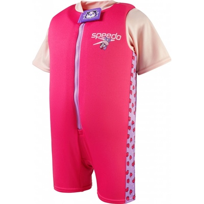Speedo Printed Float Suit Iu Dětské Jednodílné plavky Růžový