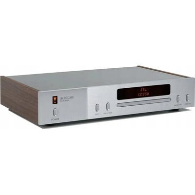 JBL CD350 - CD přehrávač s USB, stříbrný + dřevěné bočnice