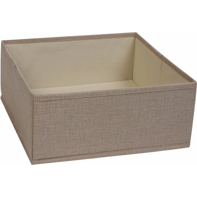 Compactor Béžový látkový úložný box 28 x 12 x 12 cm Sandy