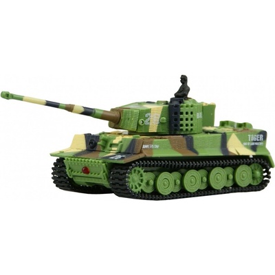 S-Idee RC tank Mini German Tiger RTR zelený 1:72
