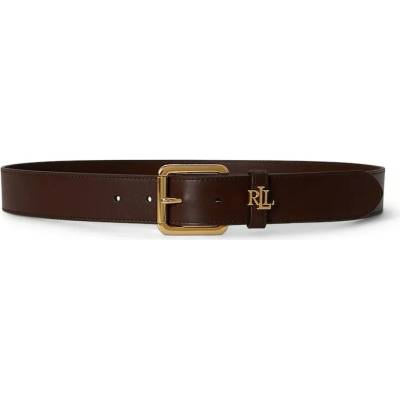 Ralph Lauren kožený pásek Lauren dámský hnědá 412968765