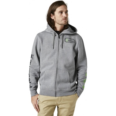 FOX mikina KAWASAKI Fleece zip heather graphite