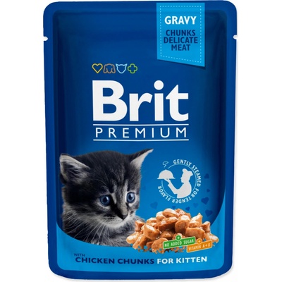 Brit Premium Cat Kitten Chicken Chunks 100 g