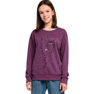 Winkiki Kids Wear mikina Casual fialová